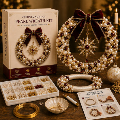 DIY Pearl Wreath Making Kit – Handmade Beaded Holiday Decor