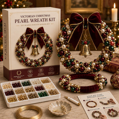 DIY Pearl Wreath Making Kit – Handmade Beaded Holiday Decor
