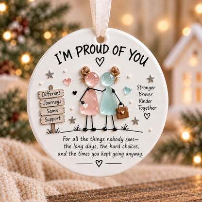 🎄 Inspirational Ceramic Ornament