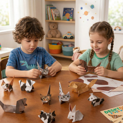 🐾 DIY Animal Origami Kit--3 Themes & 50 Sheets