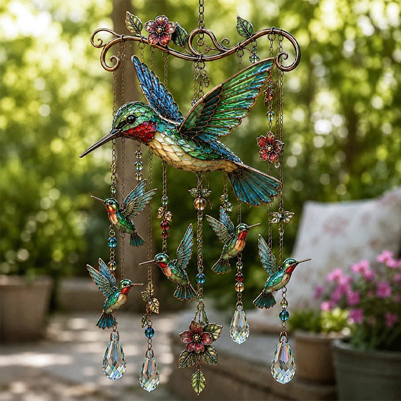 Last Day 49% OFF - 🐦🎐Graceful Hummingbird Wind Chime