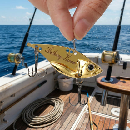 Custom Laser Engraved Fishing Lure: Personalized Gift for Dad