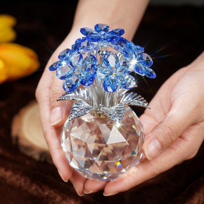 💎 Handmade Crystal Forget-Me-Not Flower Ornament