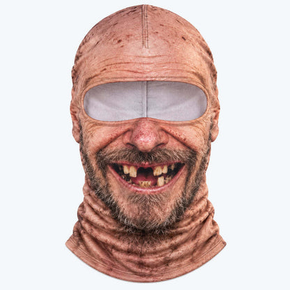 Fleece-lined Funny Old Man Ski Face Mask
