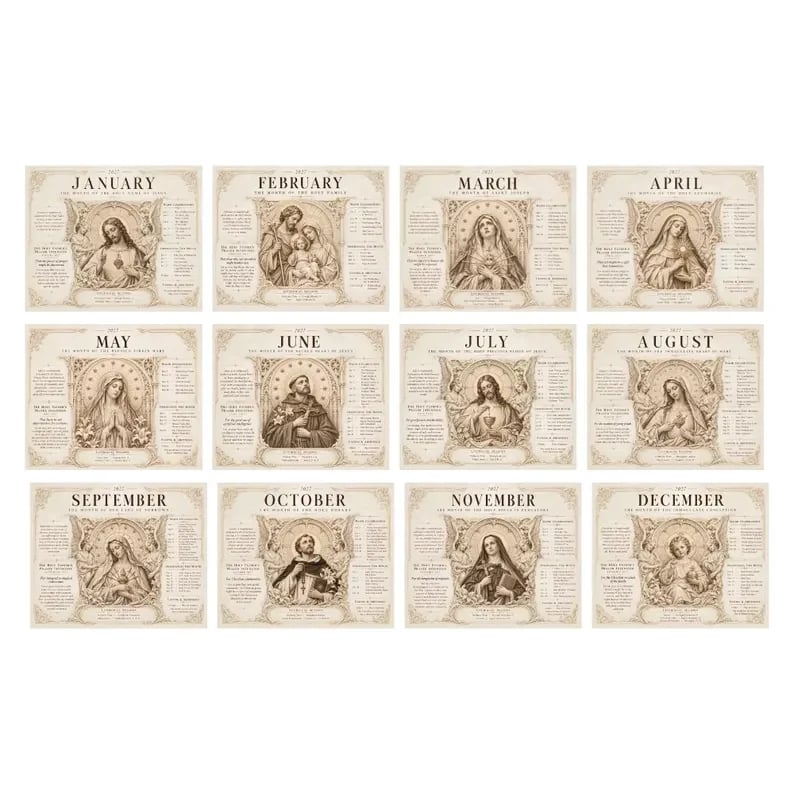 ✝️ 2027 Catholic Liturgical Wall Calendar