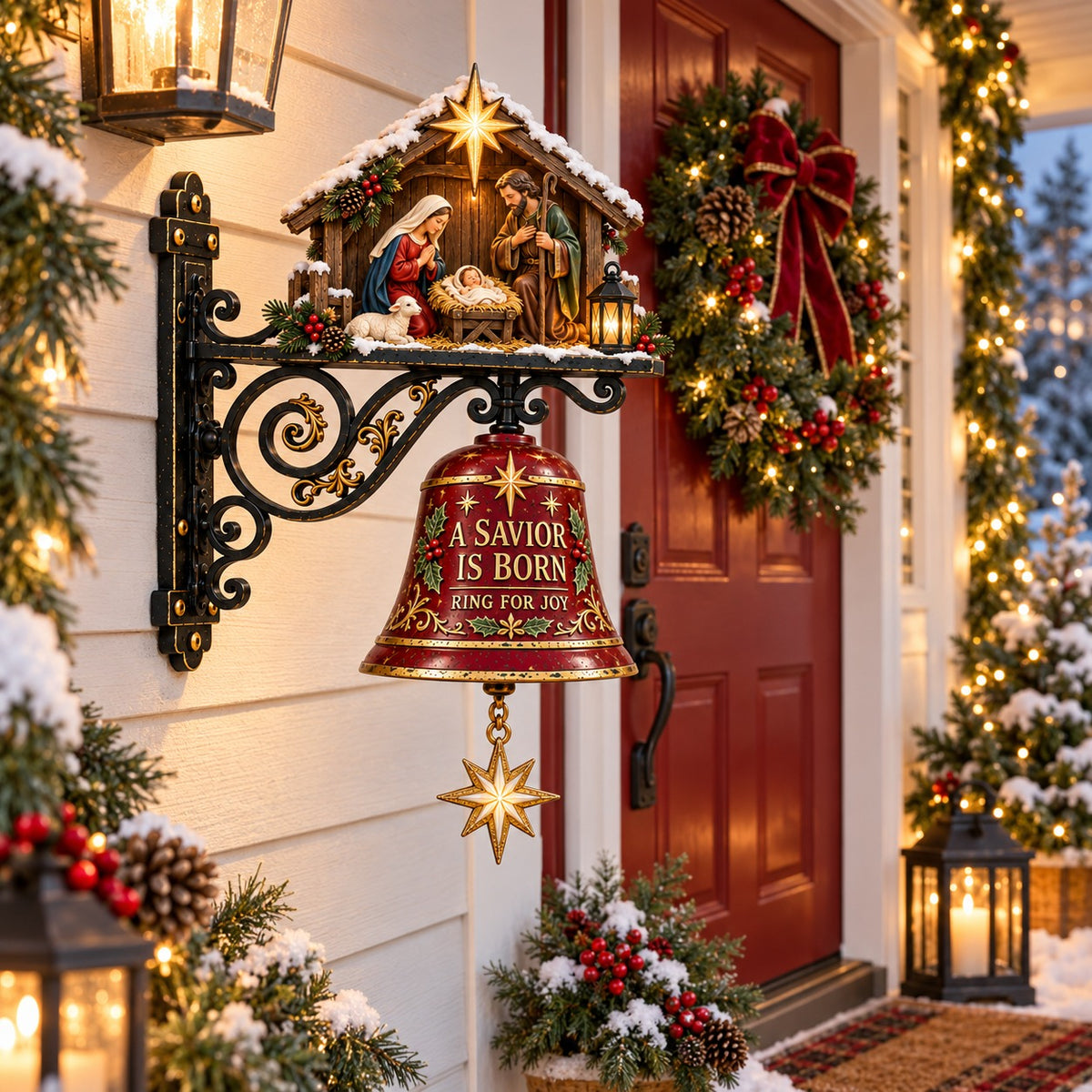 Jesus Nativity Christmas Door Bell