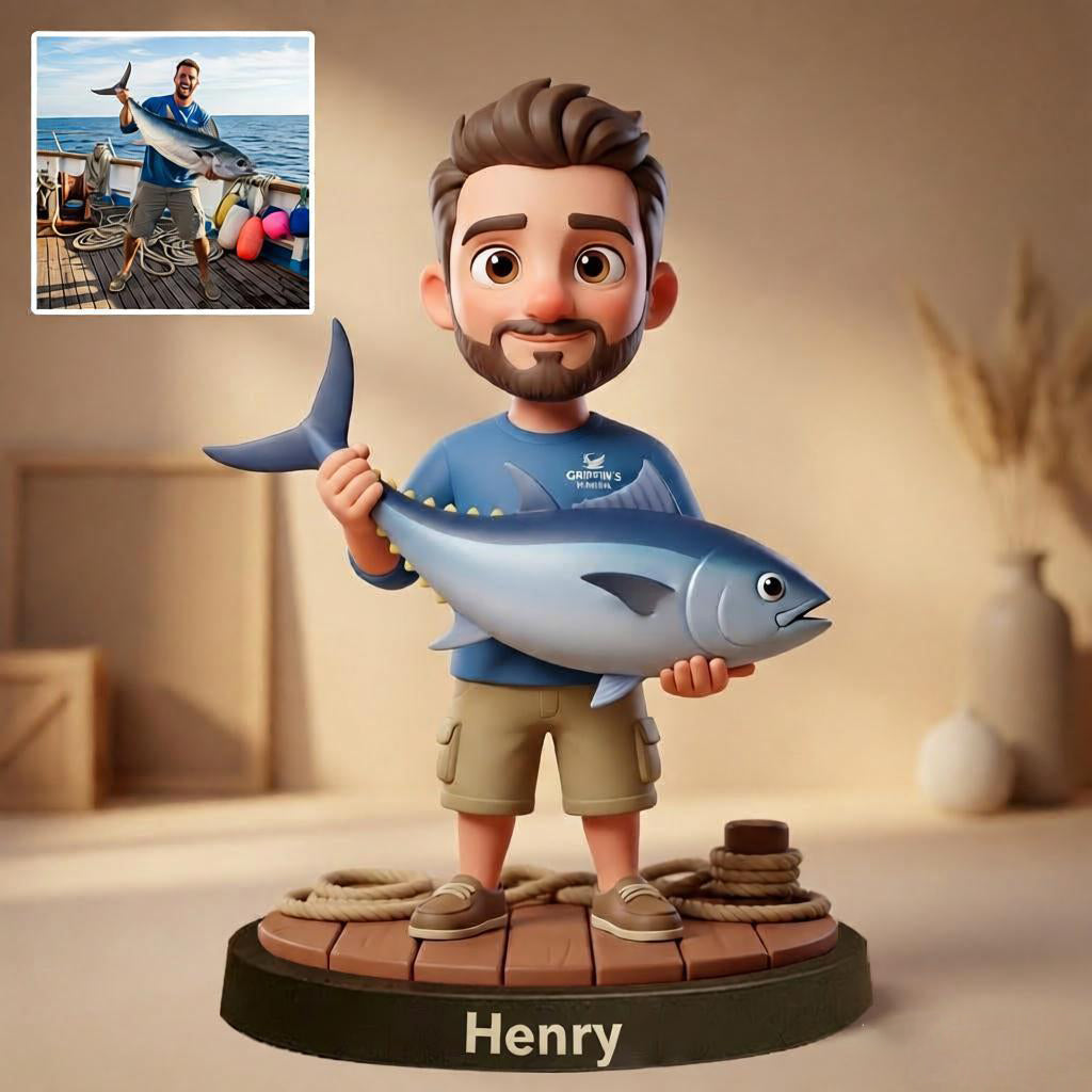 Custom Pixar-Style Photo Cartoon Style Desk Decor- Gift For Couple, Wife, Husband, Boyfriend, Girlfriend, Family, Pet