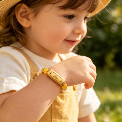 Personalized Sunflower Moments Bracelet with Giftbox