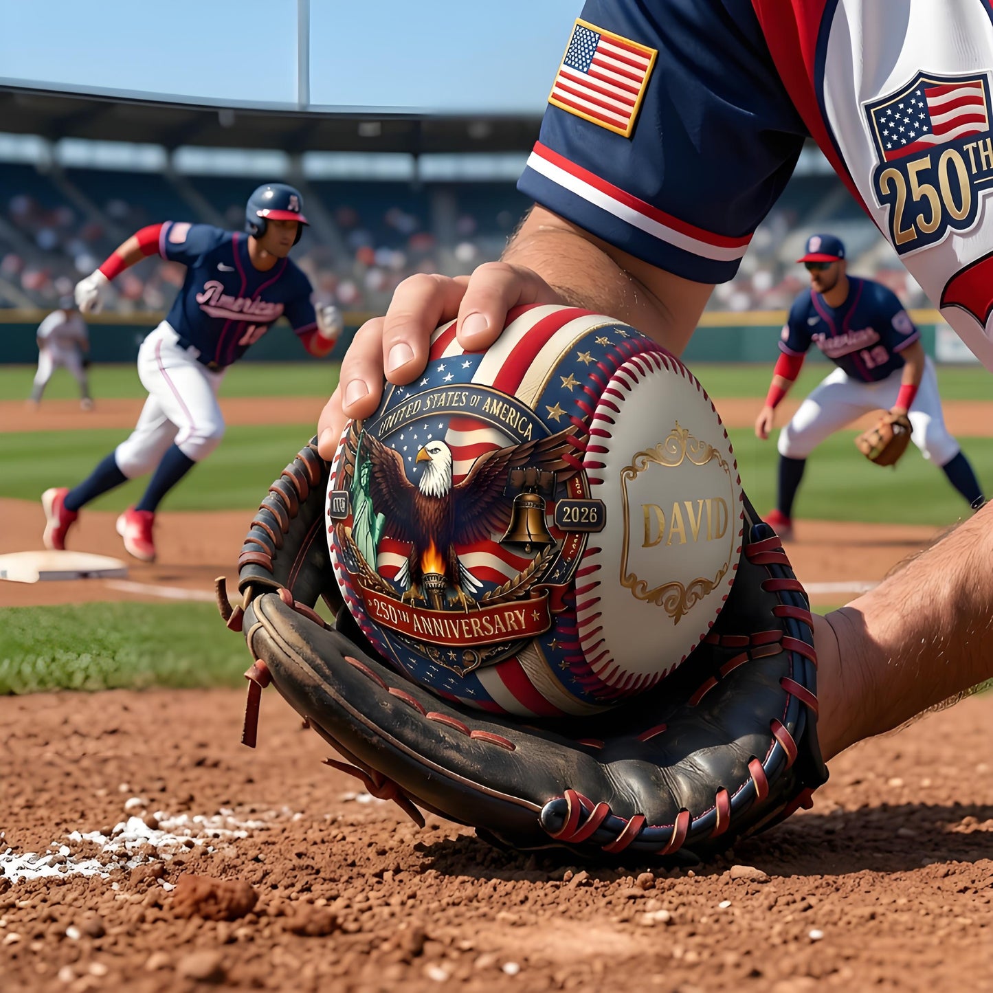⚾ Personalized USA 250th Anniversary Commemorative Baseball