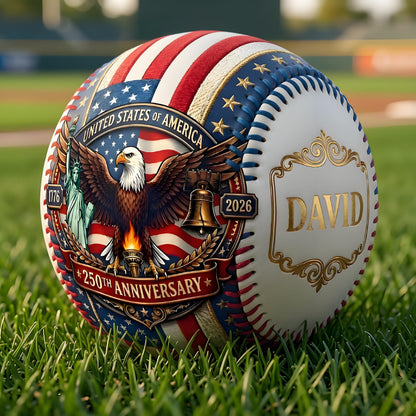⚾ Personalized USA 250th Anniversary Commemorative Baseball