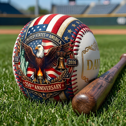 ⚾ Personalized USA 250th Anniversary Commemorative Baseball