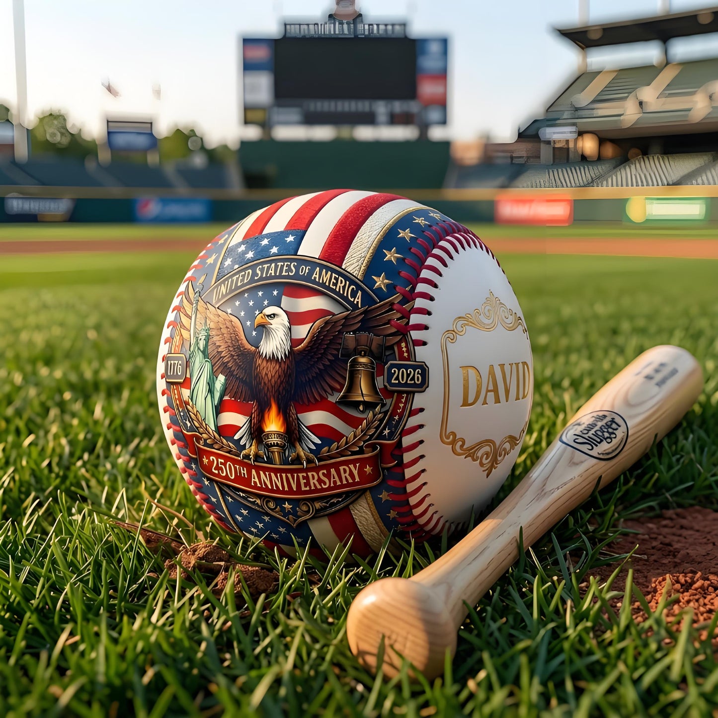 ⚾ Personalized USA 250th Anniversary Commemorative Baseball