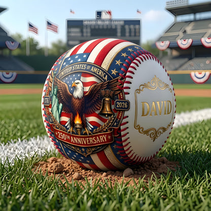 ⚾ Personalized USA 250th Anniversary Commemorative Baseball