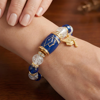🔥 Limited-time 60% off Graduation Season Sale 🎁🎓 Personalized Graduation Crystal Beaded Bracelet for Her