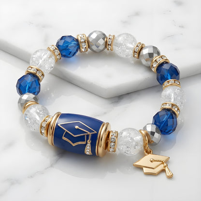 🔥 Limited-time 60% off Graduation Season Sale 🎁🎓 Personalized Graduation Crystal Beaded Bracelet for Her