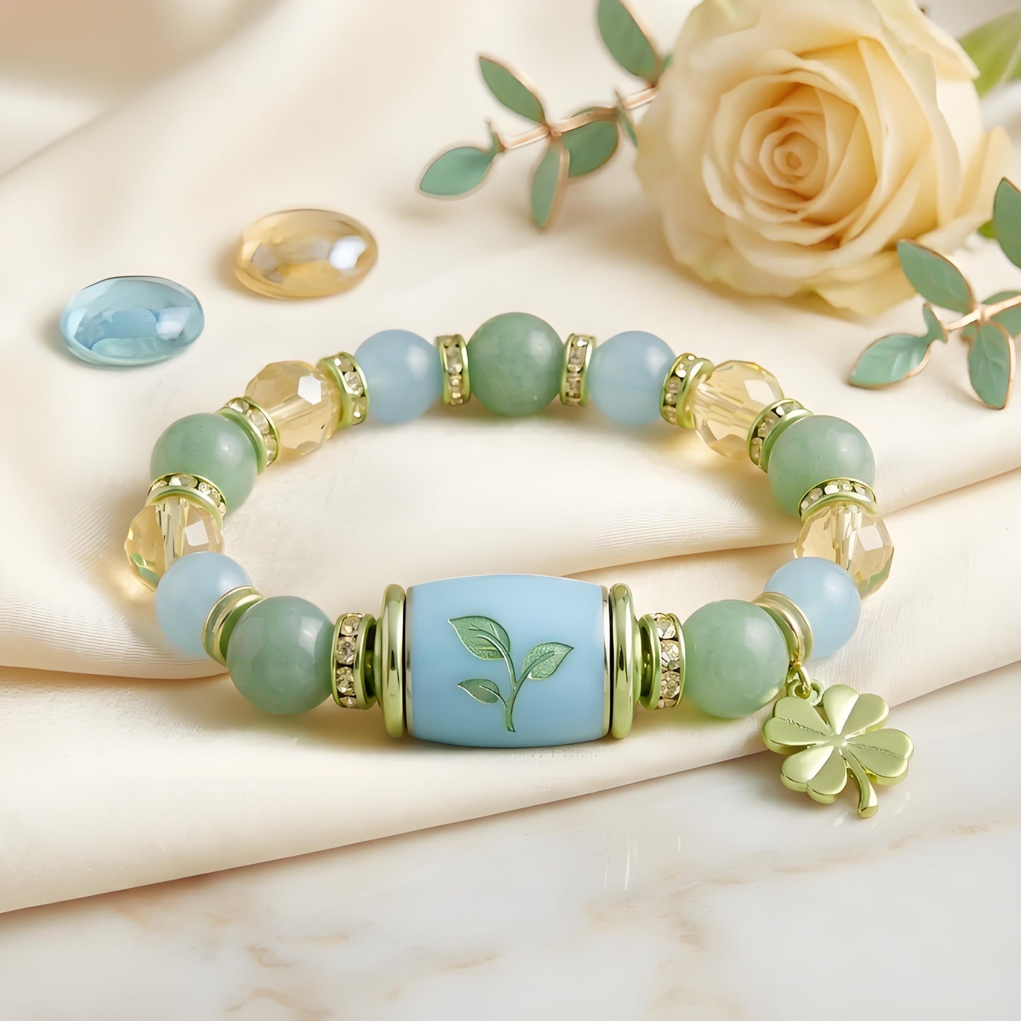 🔥 Limited-time 60% off Graduation Season Sale 🎁🎓 Personalized Graduation Crystal Beaded Bracelet for Her