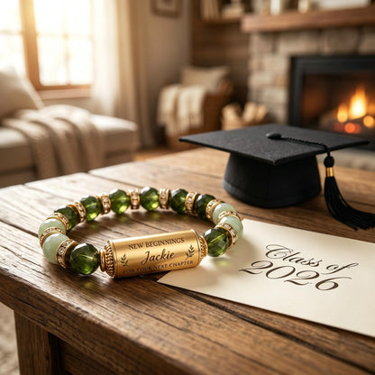 Personalized New Beginnings Encouragement Bracelet Gift Set