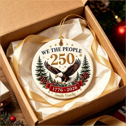 Personalized We The People 250th Anniversary Ornament