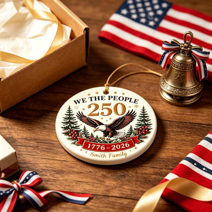 Personalized We The People 250th Anniversary Ornament