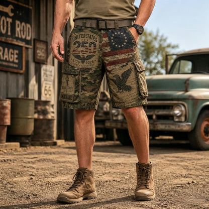 Personalized America 250th Anniversary Cargo Shorts