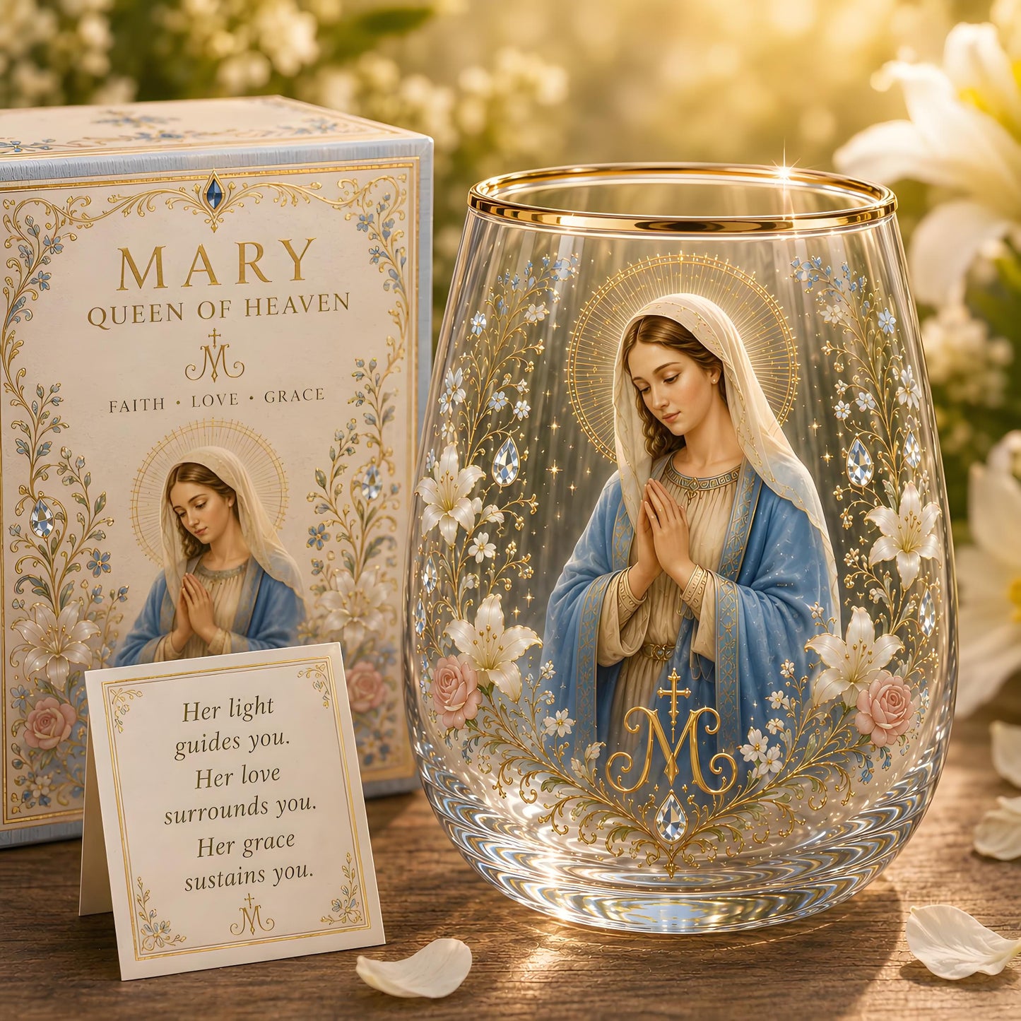 Sacred Heart of Jesus Glass Cup