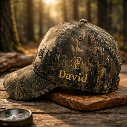 Personalized Deer Hunter Camo Cap