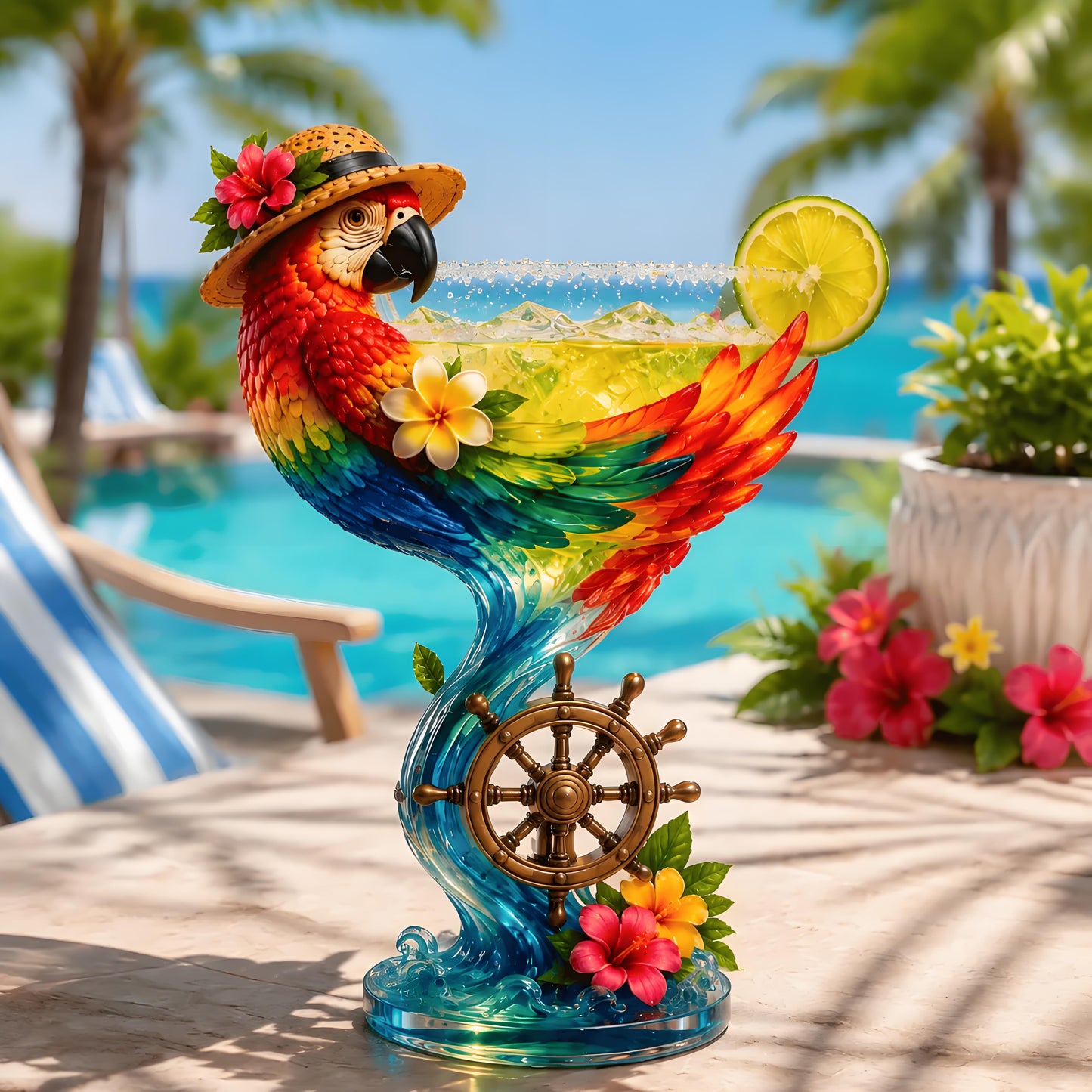 🌴 Tropical Animal Goblet – Your 24/7 Island Escape in a Glass 🍹