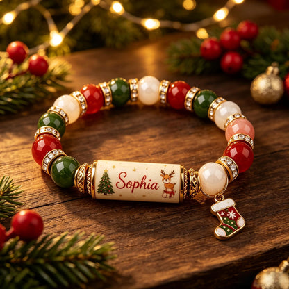 Personalized Christmas Magic Bracelet Gift Set