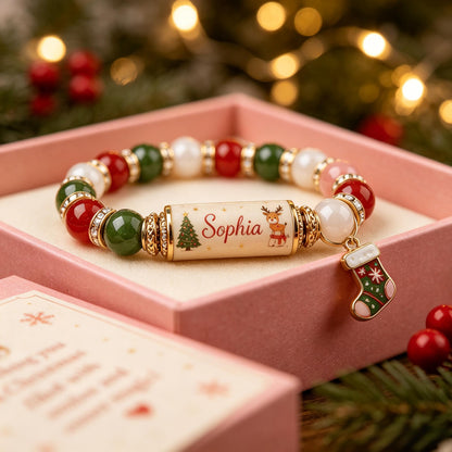 Personalized Christmas Magic Bracelet Gift Set