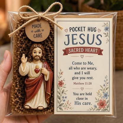 🕊️ Pocket Hug Jesus — In Prayer – Faith in the Palm of Your Hand. Peace That Goes Wherever You Do. 🙏✨