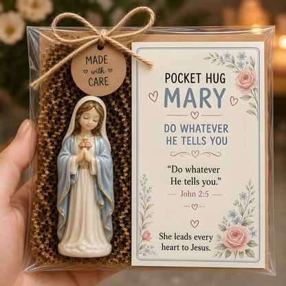 🕊️ Pocket Hug Jesus — In Prayer – Faith in the Palm of Your Hand. Peace That Goes Wherever You Do. 🙏✨