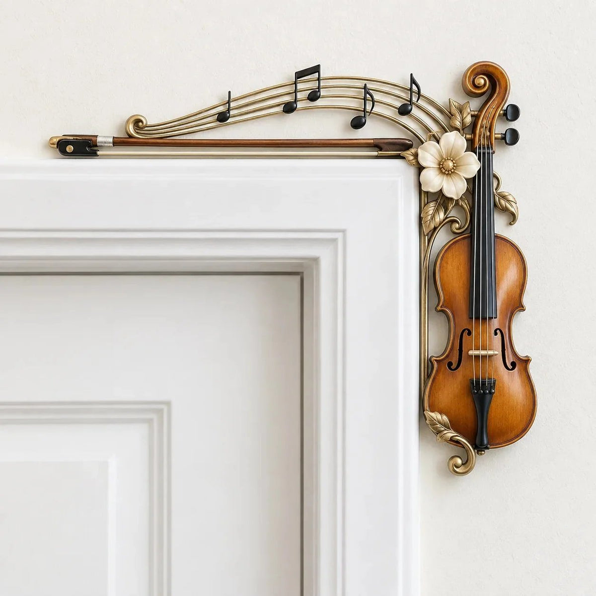 🎻 Violin & Music Notes Door Topper | Musical Wall Accent