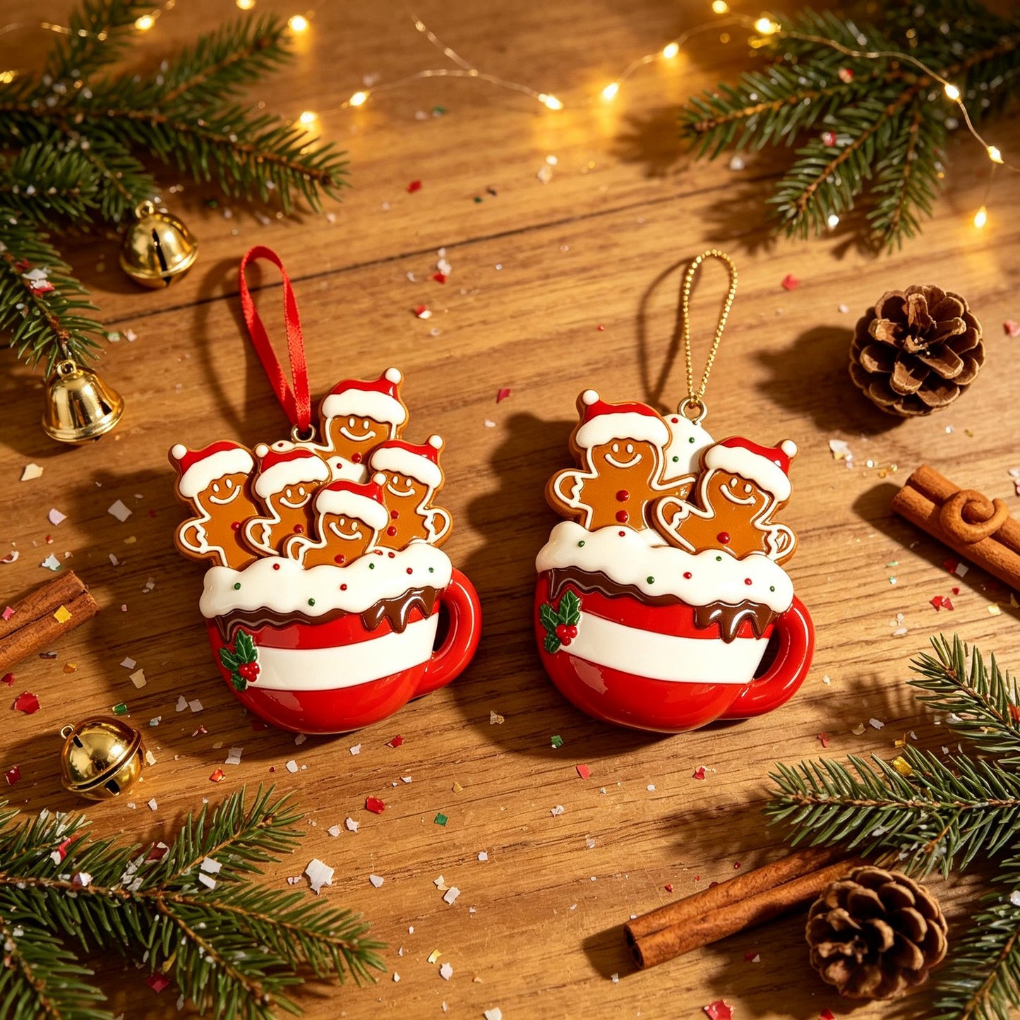 🍪🎄Personalized Gingerbread Family Christmas Ornament