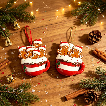 🍪🎄Personalized Gingerbread Family Christmas Ornament