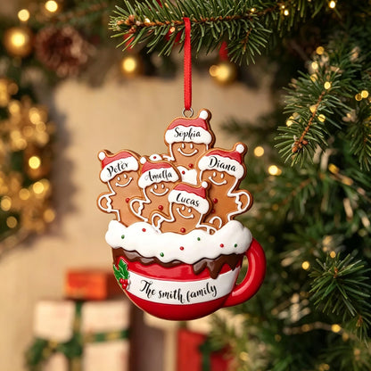 🍪🎄Personalized Gingerbread Family Christmas Ornament