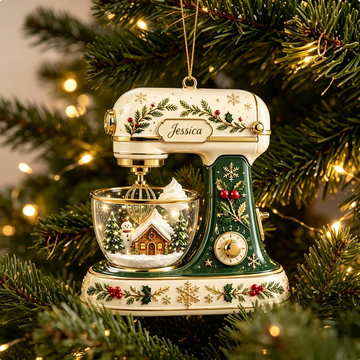 🎄Personalized Stand Mixer Christmas Ornament – Festive Baking Keepsake Collection