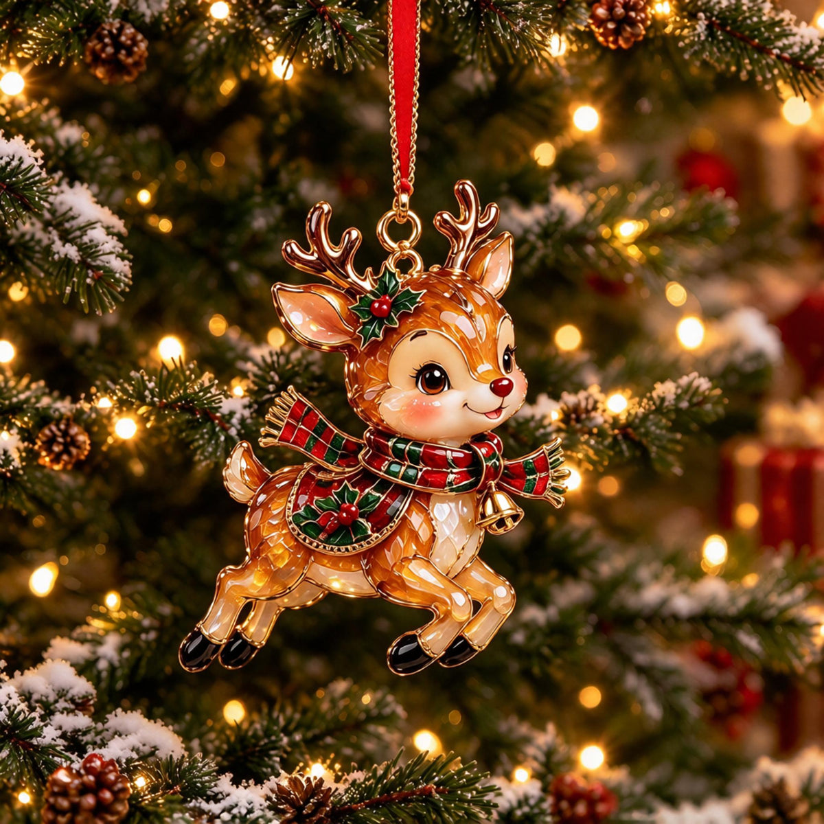 🎄🦌Christmas Animal Ornaments – Adorable Woodland Friends for Your Holiday Tree