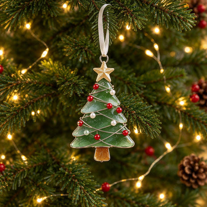 🎄✨Christmas Tree Ornaments – Elegant Winter Wonderland Keepsakes