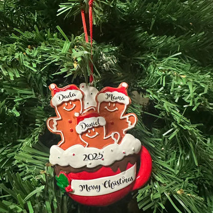 🍪🎄Personalized Gingerbread Family Christmas Ornament