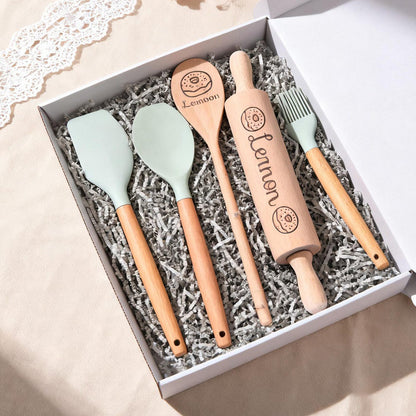 Personalized Baking Set – Customize with Name,Great gift for mom