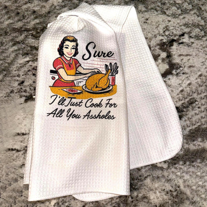 Retro 1950s Housewife Waffle Towels