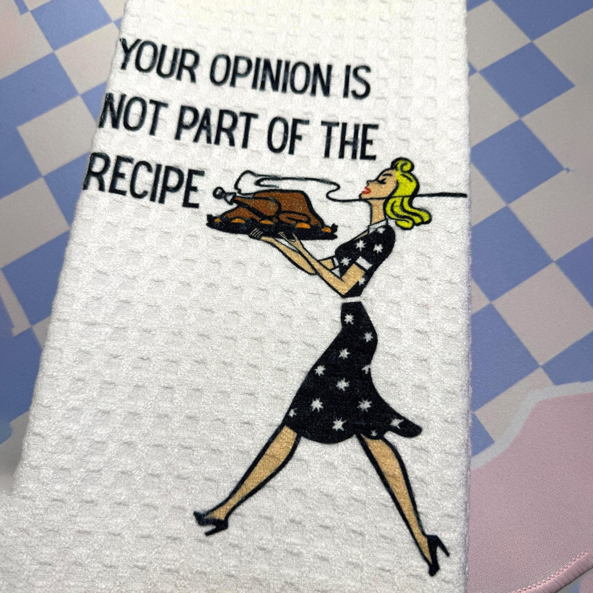 Retro 1950s Housewife Waffle Towels