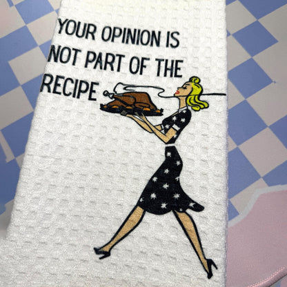 Retro 1950s Housewife Waffle Towels
