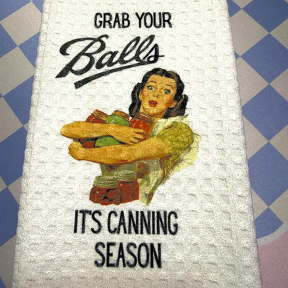 Retro 1950s Housewife Waffle Towels