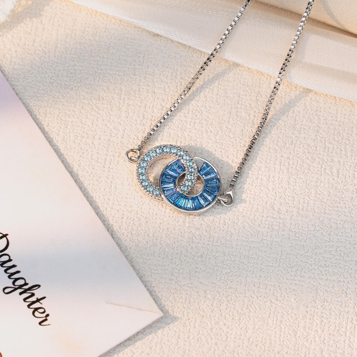 Personalized Mother & Daughter Linking Circles Bracelet