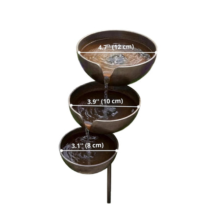 Rustic Metal 3-Tier Rain Catcher