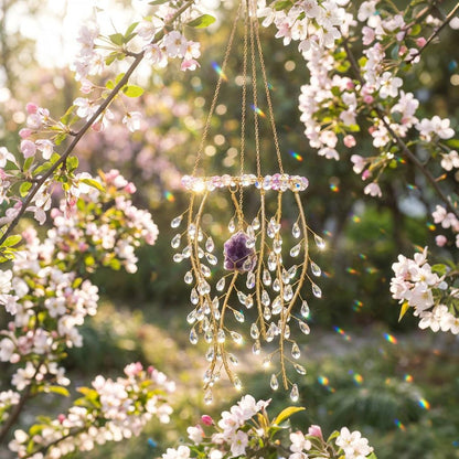 🔥Handmade Willow Tree Crystal Prism Rainbow Maker