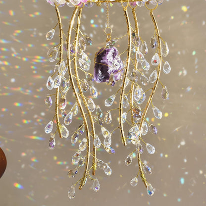 🔥Handmade Willow Tree Crystal Prism Rainbow Maker
