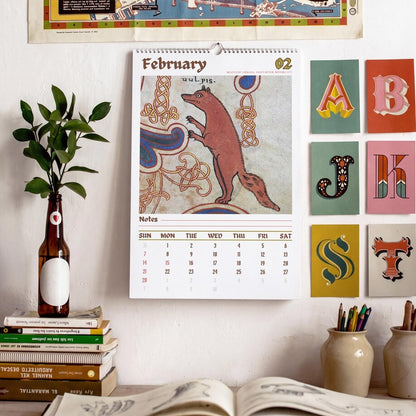 Ugly Medieval Animals 2027 Wall Calendar – Funny Historical Illuminated Manuscript Art Monthly Planner