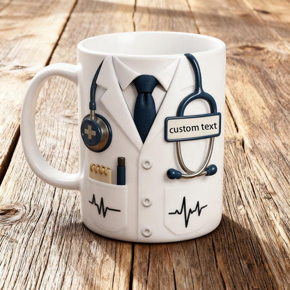 Custom Doctor Mug with Name – Personalized Medical Gift, Doctor Appreciation Mug, Doctor Graduation Gift, Nurse & Physician Cup